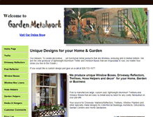 Tablet Screenshot of gardenmetalwork.com